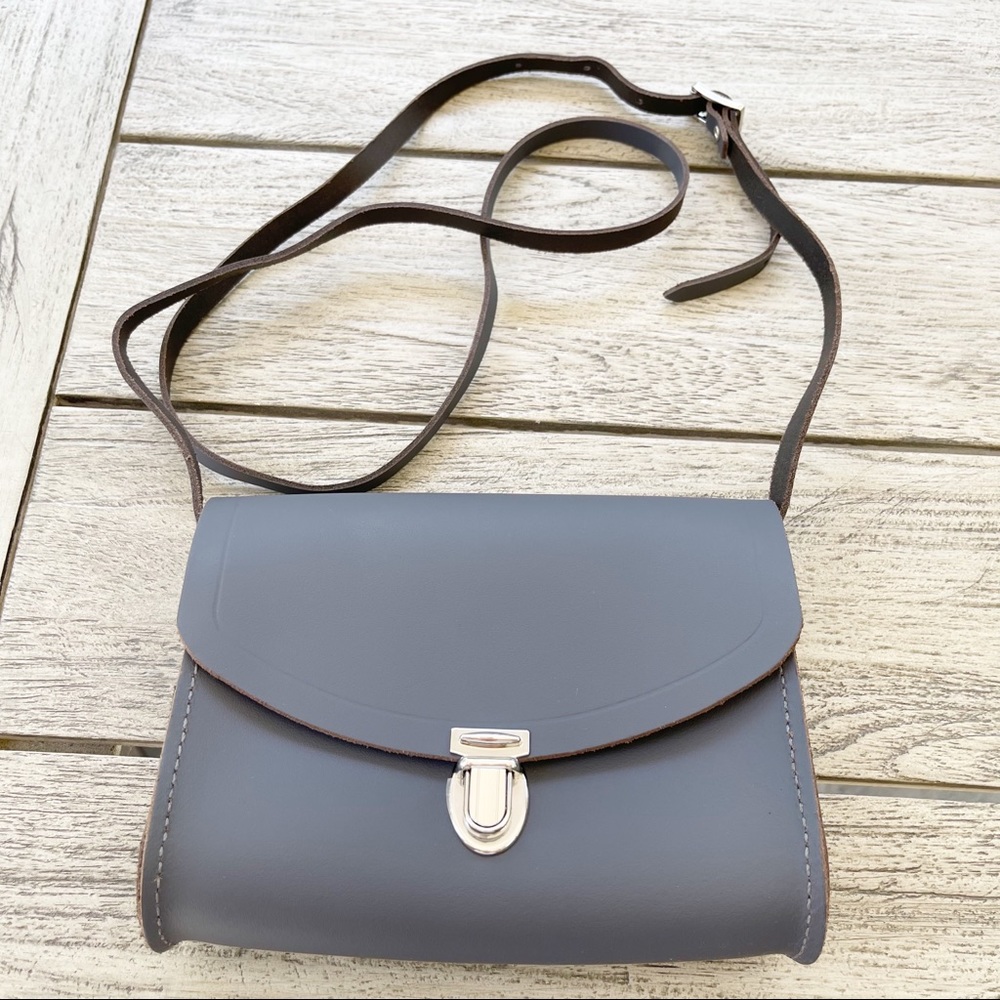 The Cambridge Satchel Company Push Lock Leather Crossbody Bag